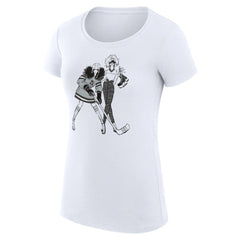 Los Angeles Kings G-III 4Her by Carl Banks Women's Super-Slim Fit Lightweight Hockey Girls T-Shirt - White | US 200632808