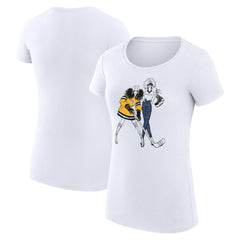 Nashville Predators G-III 4Her by Carl Banks Women's Super-Slim Fit Lightweight Hockey Girls T-Shirt - White | US 200632811