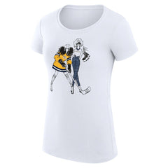 Nashville Predators G-III 4Her by Carl Banks Women's Super-Slim Fit Lightweight Hockey Girls T-Shirt - White | US 200632811