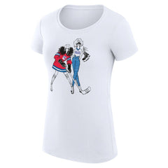 New York Rangers G-III 4Her by Carl Banks Women's Super-Slim Fit Lightweight Hockey Girls T-Shirt - White | US 200632816