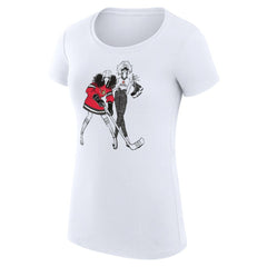 Ottawa Senators G-III 4Her by Carl Banks Women's Super-Slim Fit Lightweight Hockey Girls T-Shirt - White | US 200632818