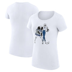 Tampa Bay Lightning G-III 4Her by Carl Banks Women's Super-Slim Fit Lightweight Hockey Girls T-Shirt - White | US 200632832