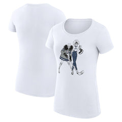 Winnipeg Jets G-III 4Her by Carl Banks Women's Super-Slim Fit Lightweight Hockey Girls T-Shirt - White | US 200632837