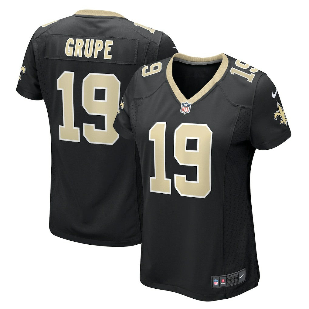 Blake Grupe New Orleans Saints Women's Team Game Jersey - Black Jerseys