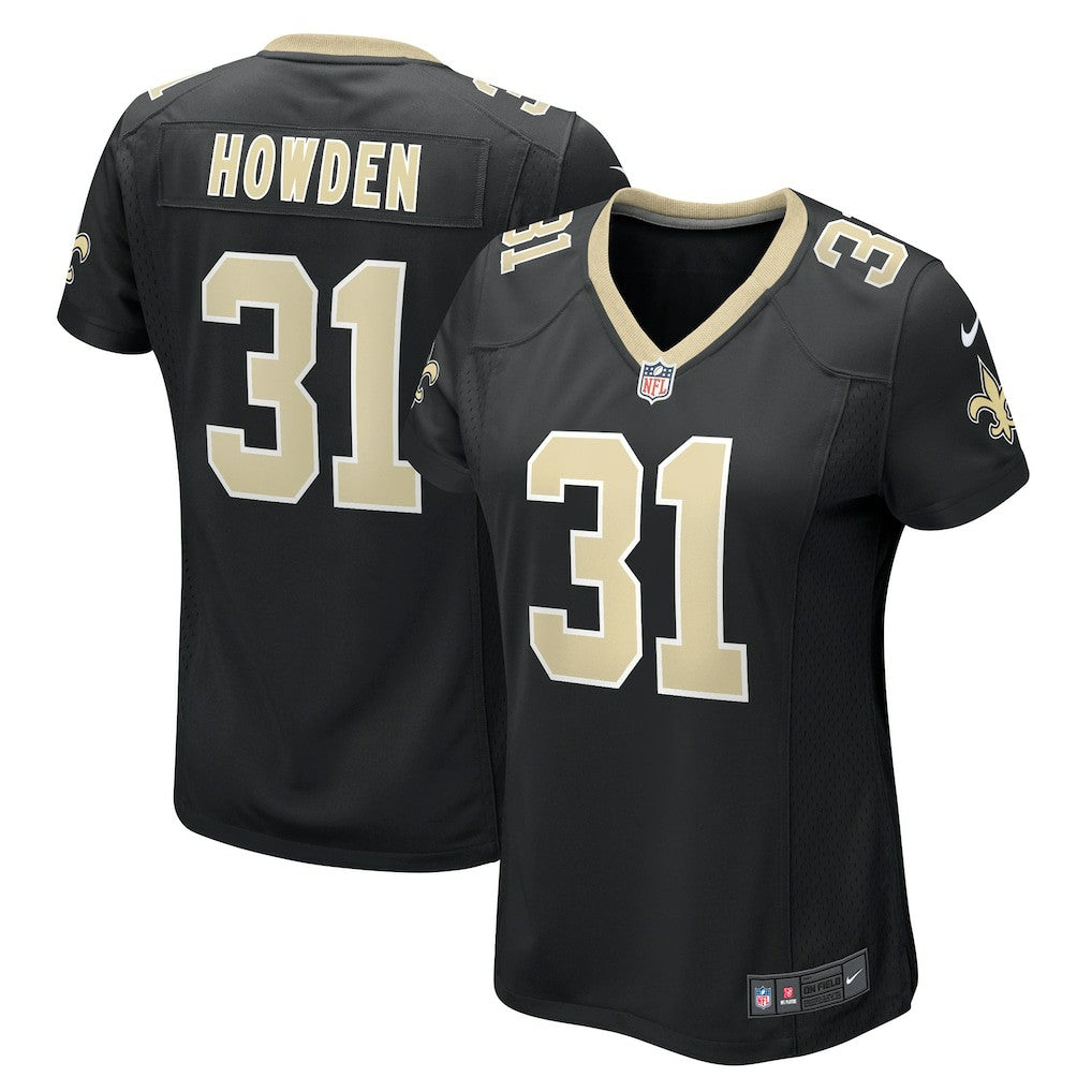 Jordan Howden New Orleans Saints Women's Team Game Jersey - Black Jerseys