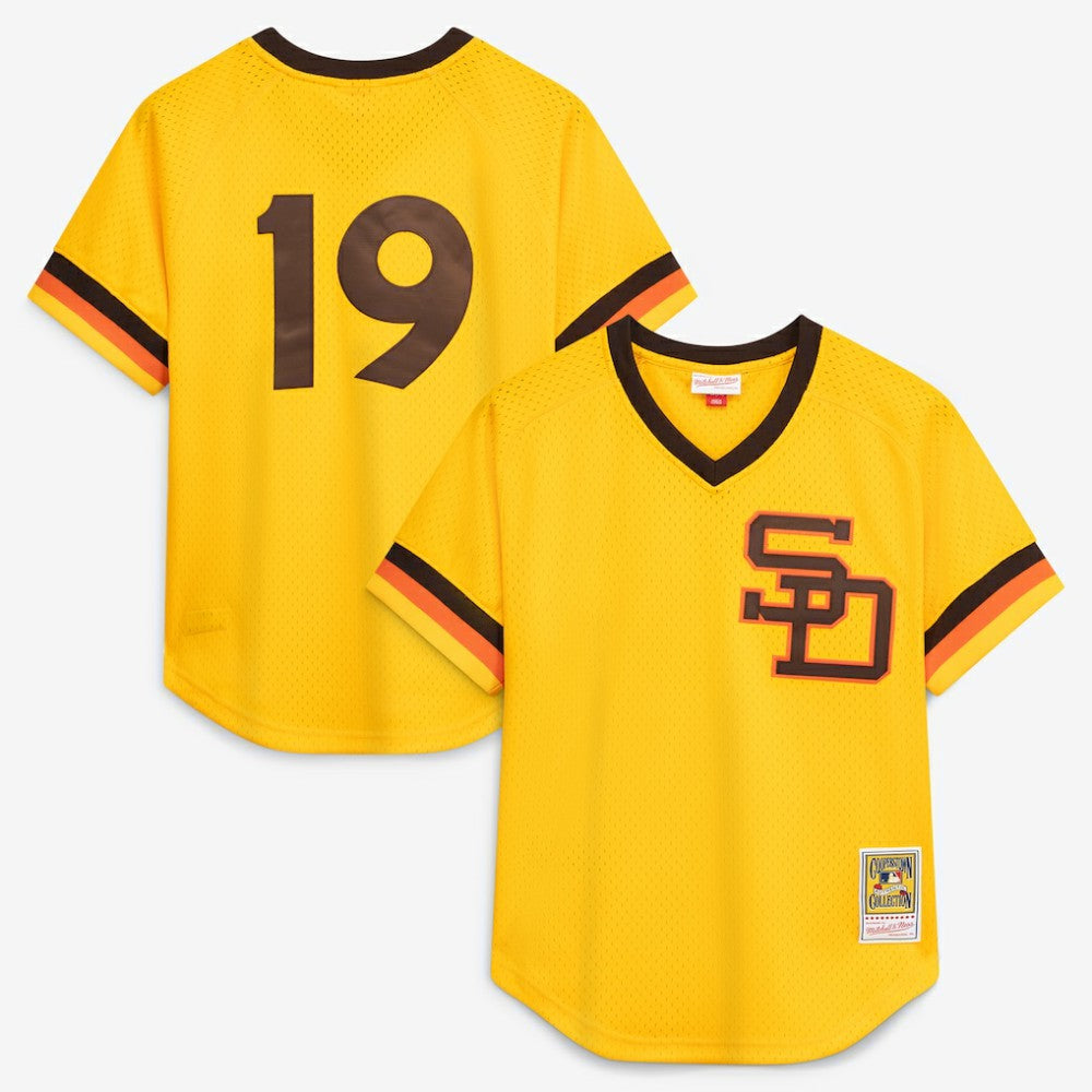Tony Gwynn San Diego Padres Mitchell & Ness Authentic Batting Practice Jersey - Gold Jerseys