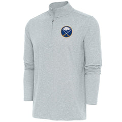 Buffalo Sabres Antigua Hunk Quarter-Zip Pullover Top - Heather Gray | US 200640561