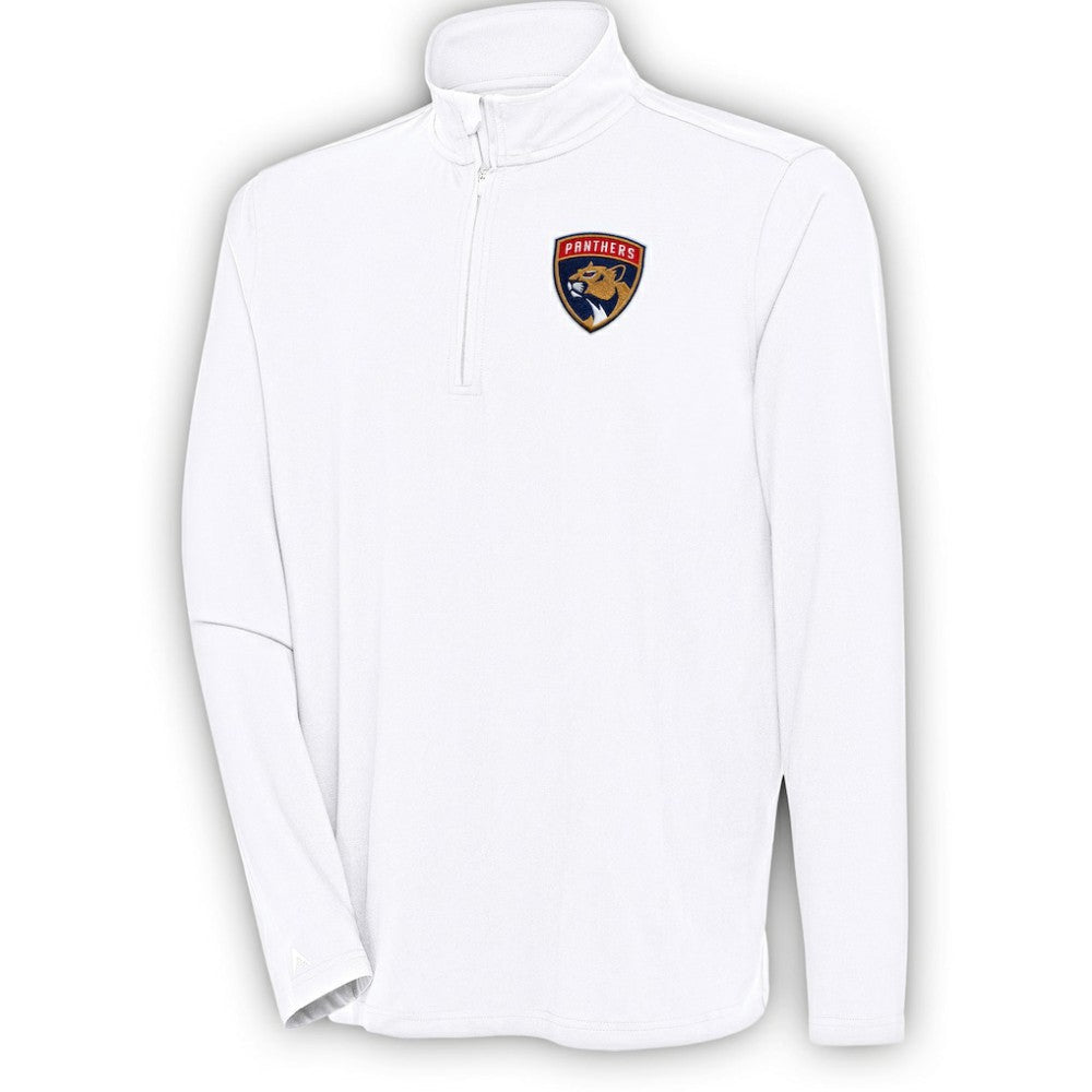 Florida Panthers Antigua Hunk Quarter-Zip Pullover Top - White | US 200640635