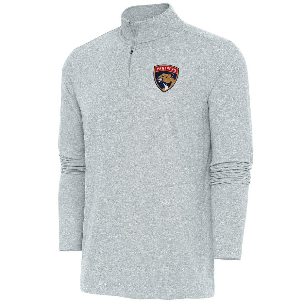 Florida Panthers Antigua Hunk Quarter-Zip Pullover Top - Heather Gray | US 200640643