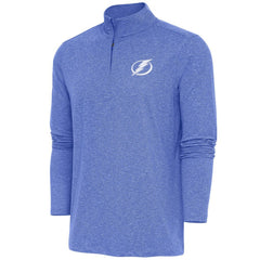 Tampa Bay Lightning Antigua Hunk Quarter-Zip Pullover Top - Heather Royal | US 200640761