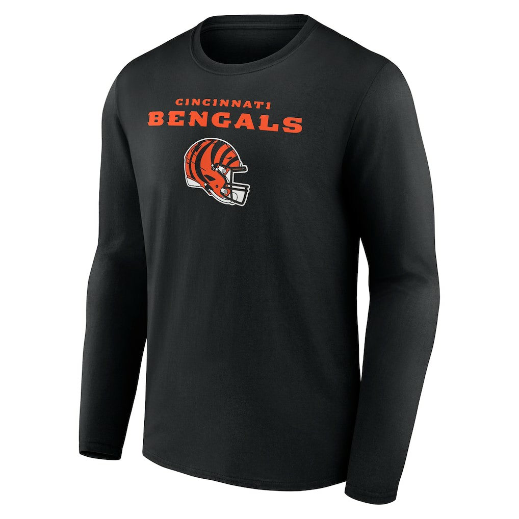 Ja'Marr Chase Cincinnati Bengals Team Wordmark Player Name & Number Long Sleeve T-Shirt - Black T-shirts