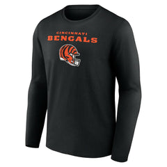 Ja'Marr Chase Cincinnati Bengals Team Wordmark Player Name & Number Long Sleeve T-Shirt - Black T-shirts