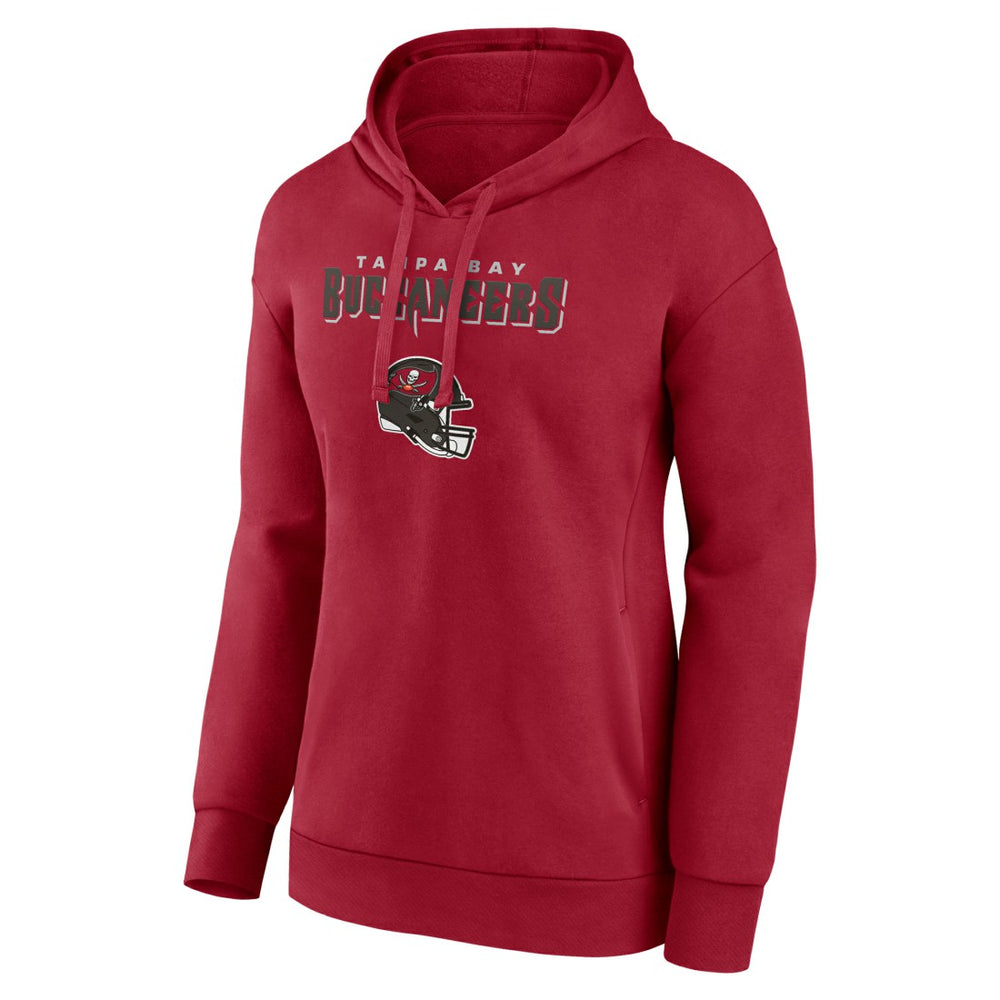 Baker Mayfield Tampa Bay Buccaneers Women’s Team Wordmark Player Name & Number Pullover Hoodie - Red Hoodies