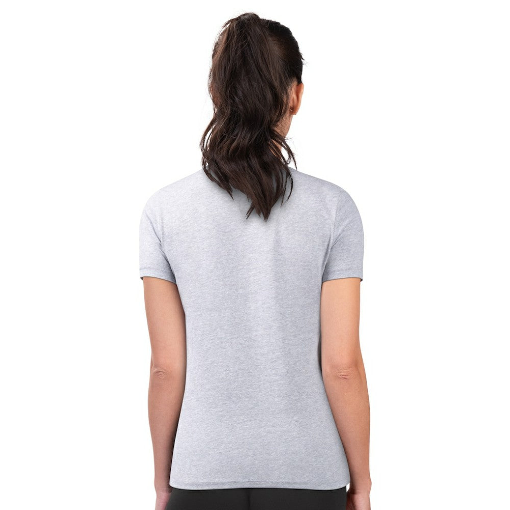 Atlanta Braves G-III 4Her by Carl Banks Women's Super-Slim Fit Lightweight City Graphic T-Shirt - Heather Gray T-shirts