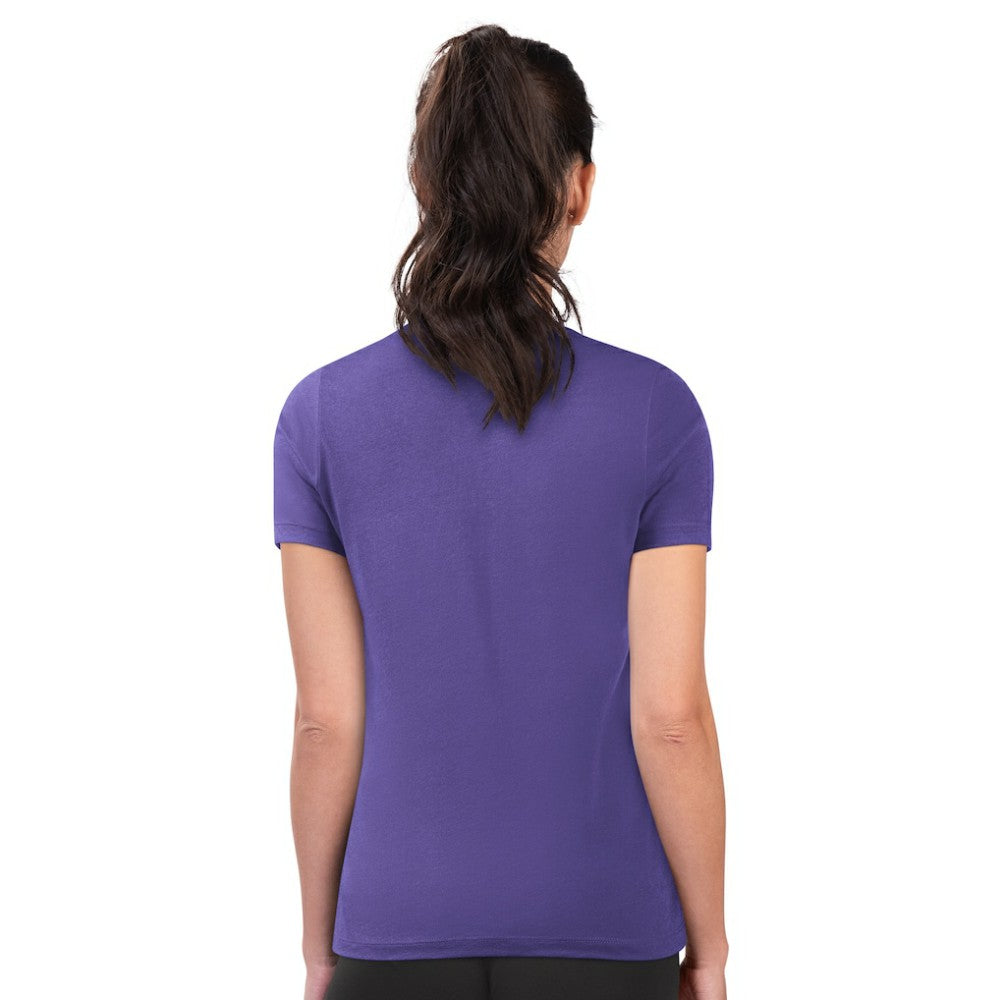 Colorado Rockies G-III 4Her by Carl Banks Women's Super-Slim Fit Lightweight City Graphic T-Shirt - Purple T-shirts