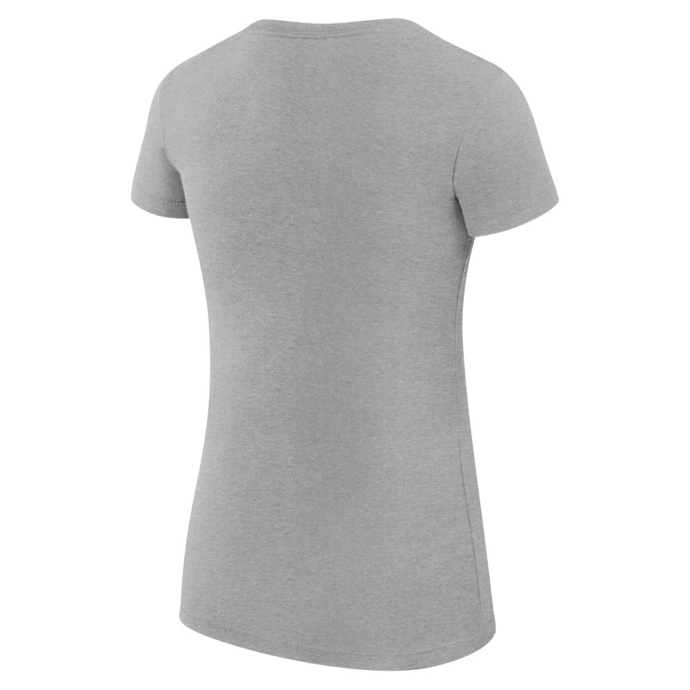 Kansas City Royals G-III 4Her by Carl Banks Women's Super-Slim Fit Lightweight City Graphic T-Shirt - Heather Gray T-shirts