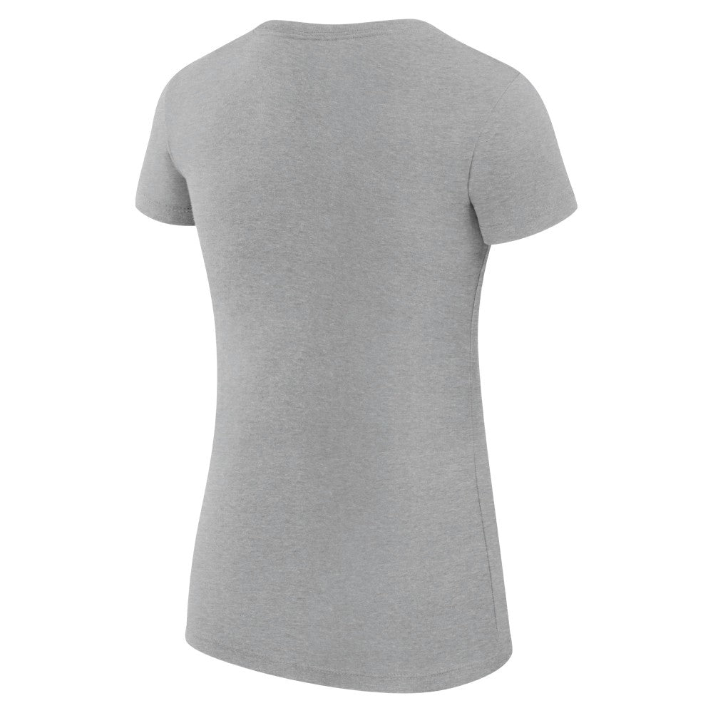 Minnesota Twins G-III 4Her by Carl Banks Women's Super-Slim Fit Lightweight City Graphic T-Shirt - Heather Gray T-shirts