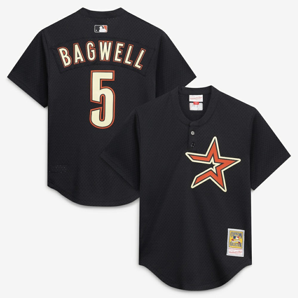 Jeff Bagwell Houston Astros Mitchell & Ness Authentic Batting Practice Jersey - Black Jerseys
