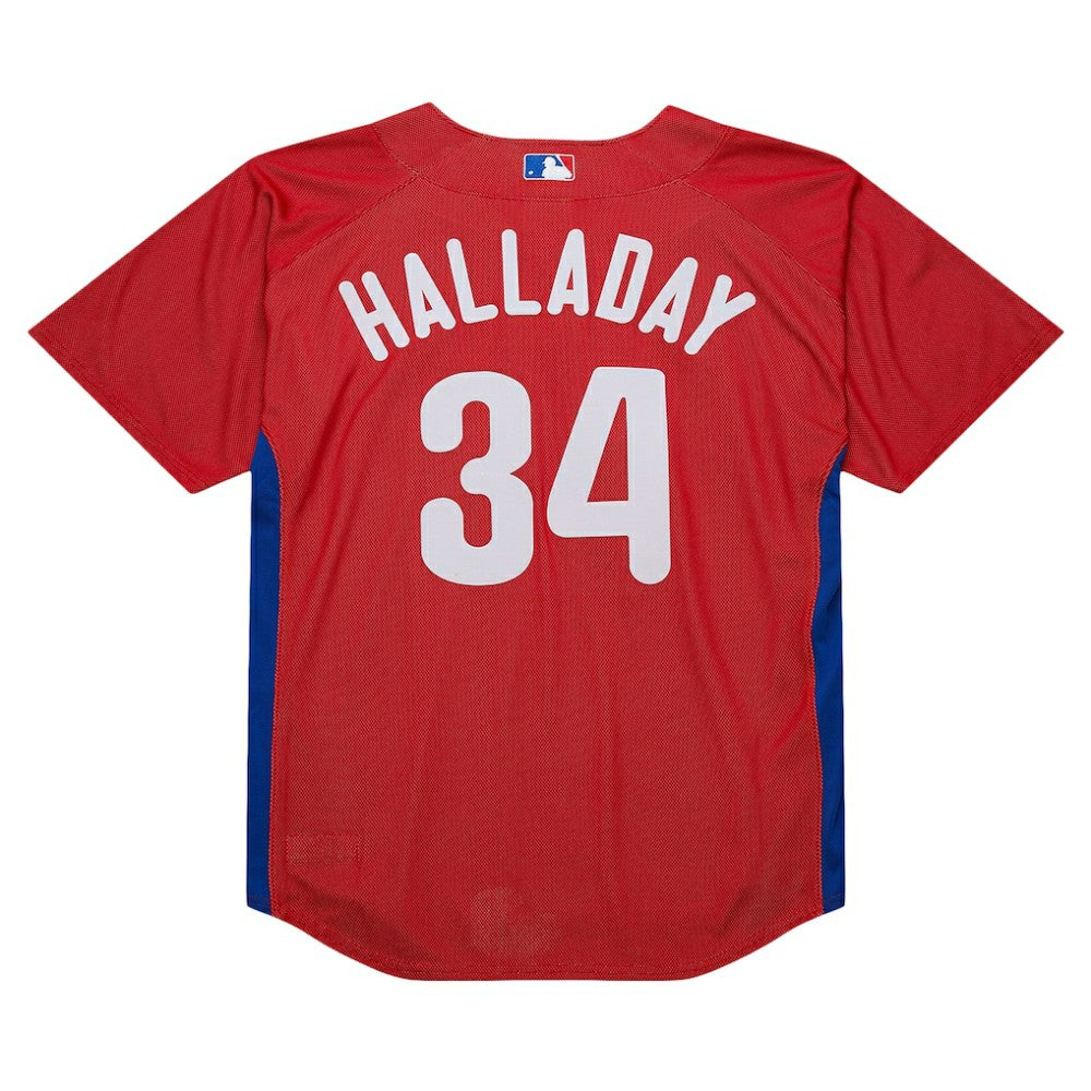 Roy Halladay Philadelphia Phillies Mitchell & Ness Authentic Batting Practice Jersey - Red Jerseys