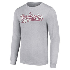 Washington Commanders Starter Tailsweep Long Sleeve T-Shirt - Heather Gray T-shirts