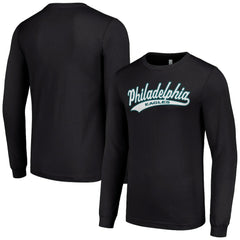 Philadelphia Eagles Starter Tailsweep Long Sleeve T-Shirt - Black T-shirts