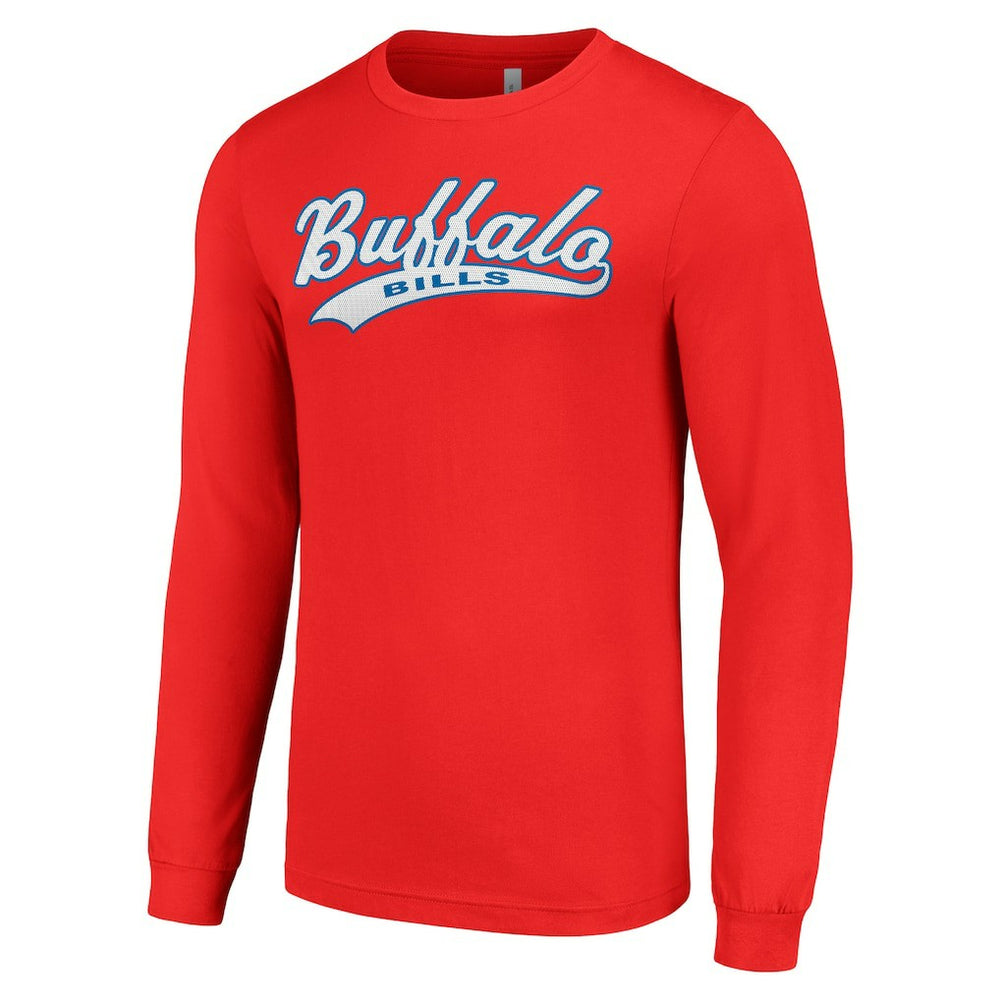 Buffalo Bills Starter Tailsweep Long Sleeve T-Shirt - Red T-shirts