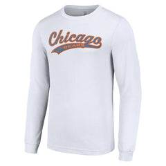 Chicago Bears Starter Tailsweep Long Sleeve T-Shirt - White T-shirts