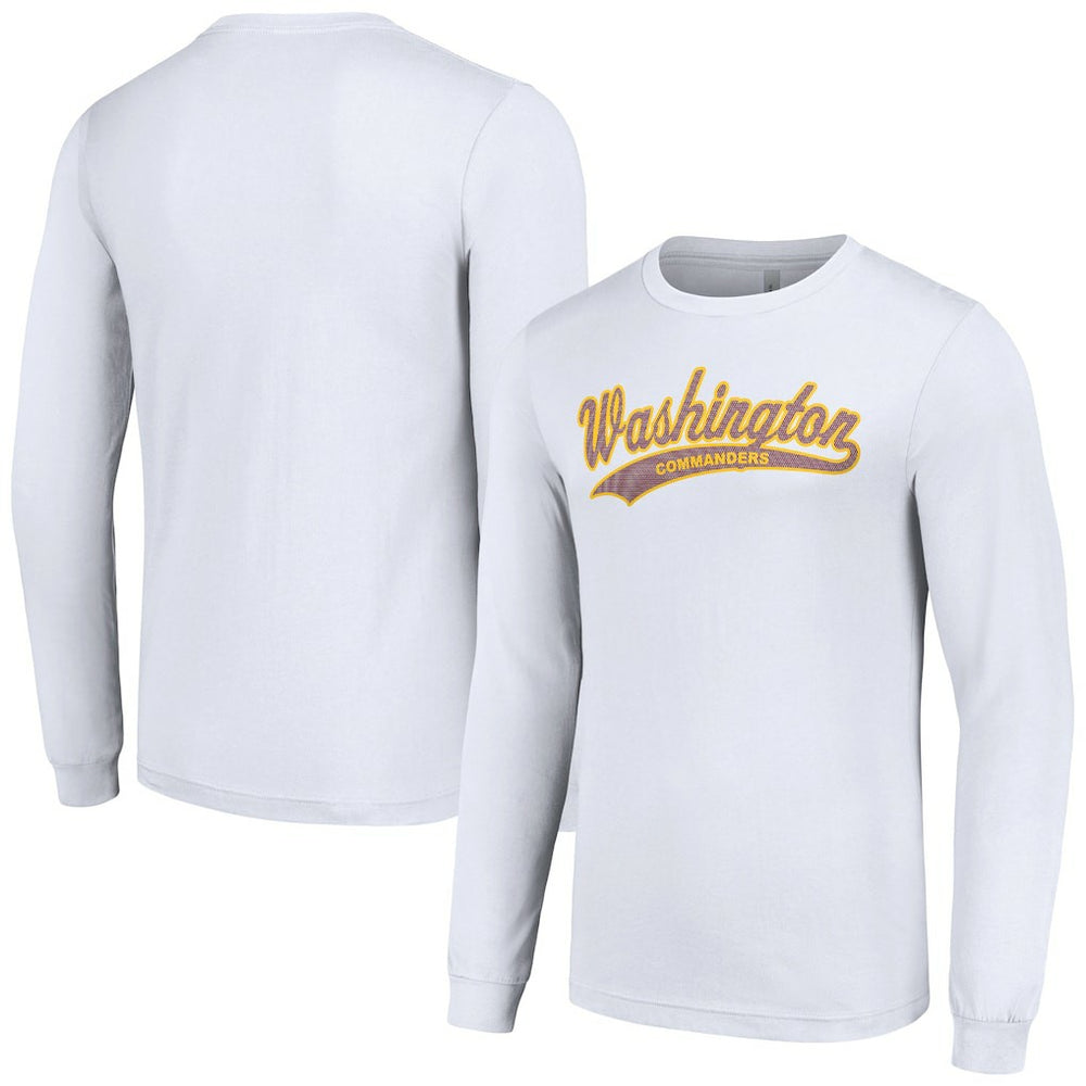 Washington Commanders Starter Tailsweep Long Sleeve T-Shirt - White T-shirts