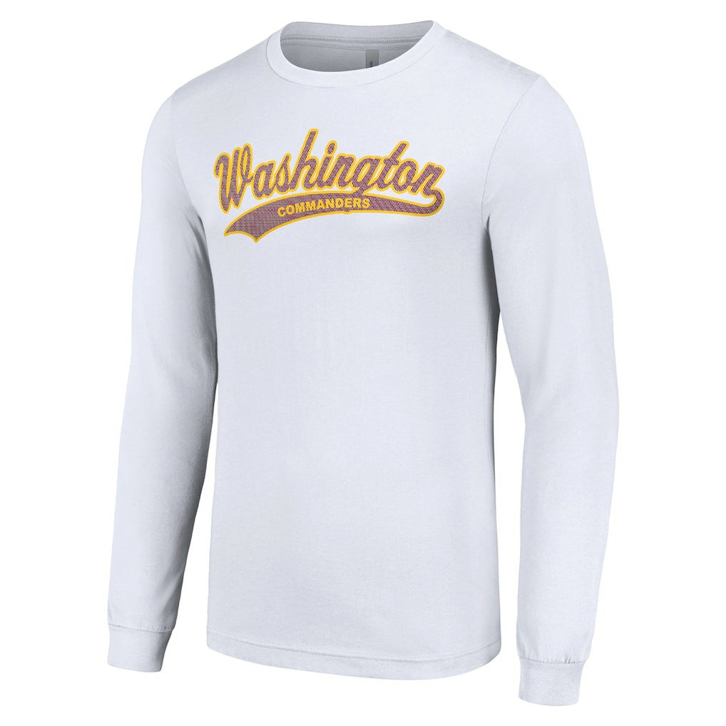 Washington Commanders Starter Tailsweep Long Sleeve T-Shirt - White T-shirts