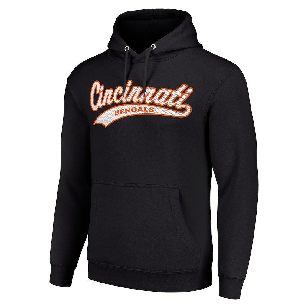 Cincinnati Bengals Starter Unisex Tailsweep Pullover Hoodie - Black Hoodies