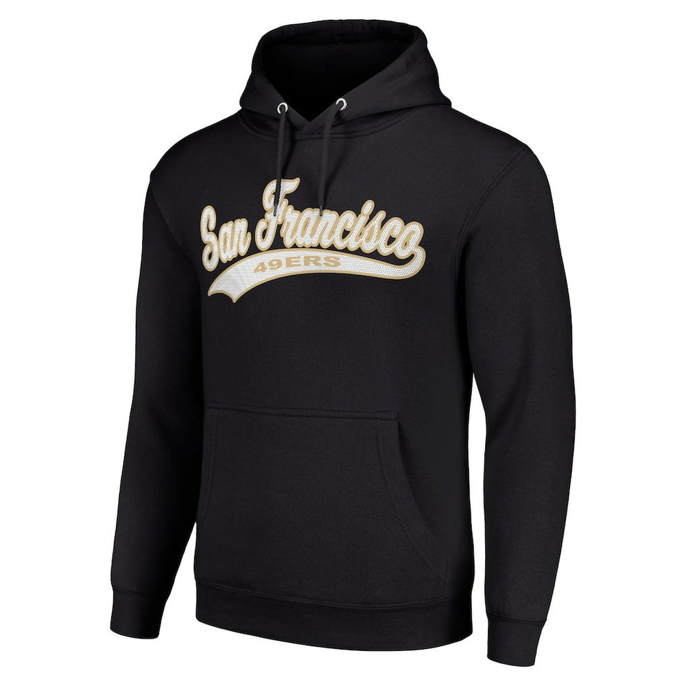 San Francisco 49ers Starter Unisex Tailsweep Pullover Hoodie - Black Hoodies
