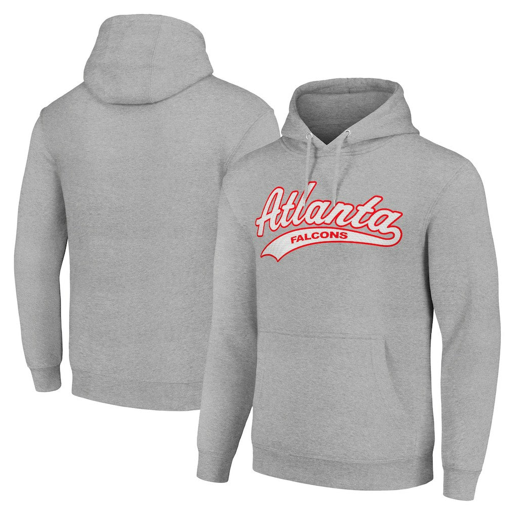 Atlanta Falcons Starter Unisex Tailsweep Pullover Hoodie - Heather Gray Hoodies