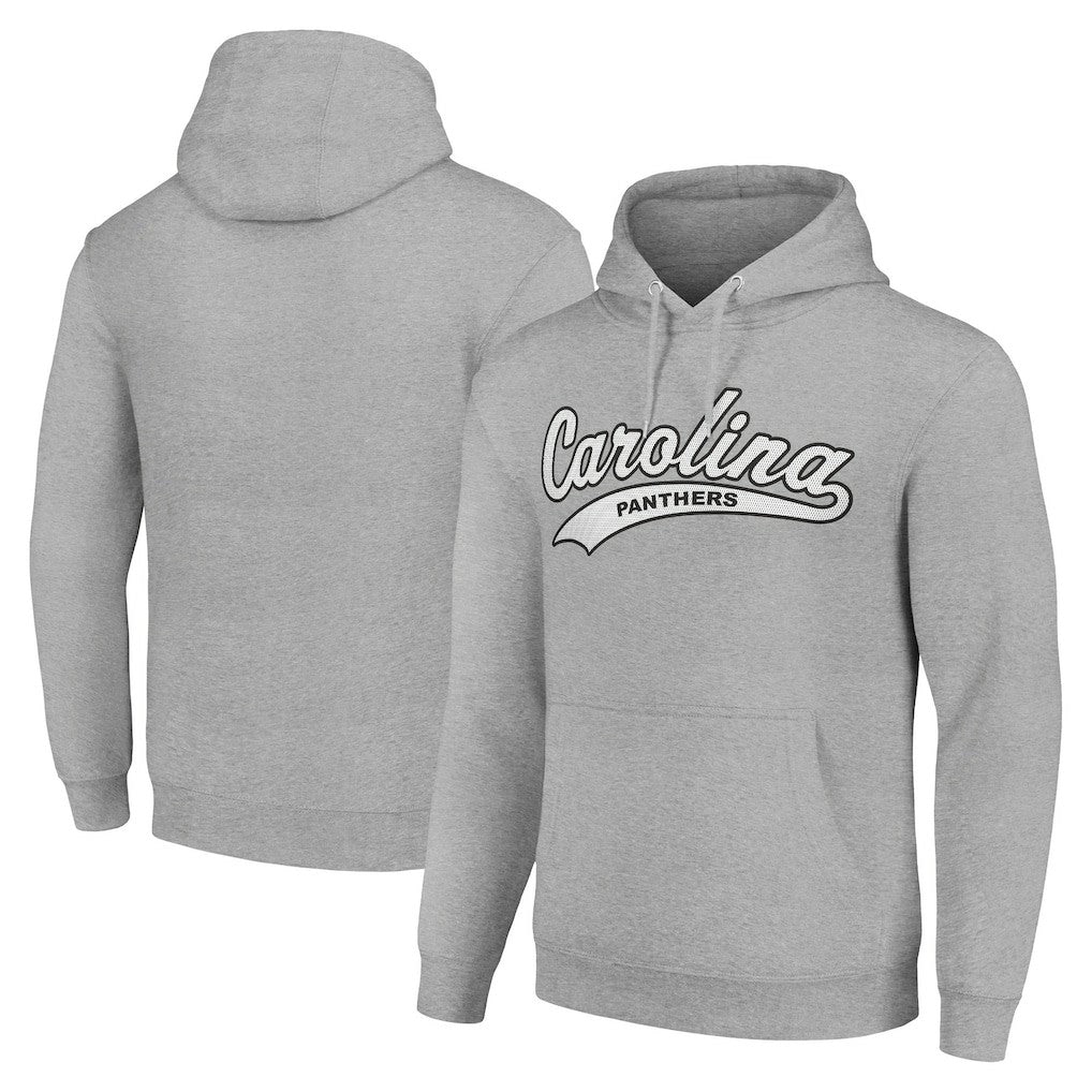 Carolina Panthers Starter Unisex Tailsweep Pullover Hoodie - Heather Gray Hoodies