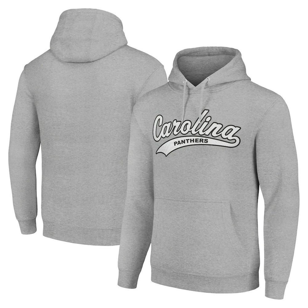 Carolina Panthers Starter Unisex Tailsweep Pullover Hoodie - Heather Gray Hoodies