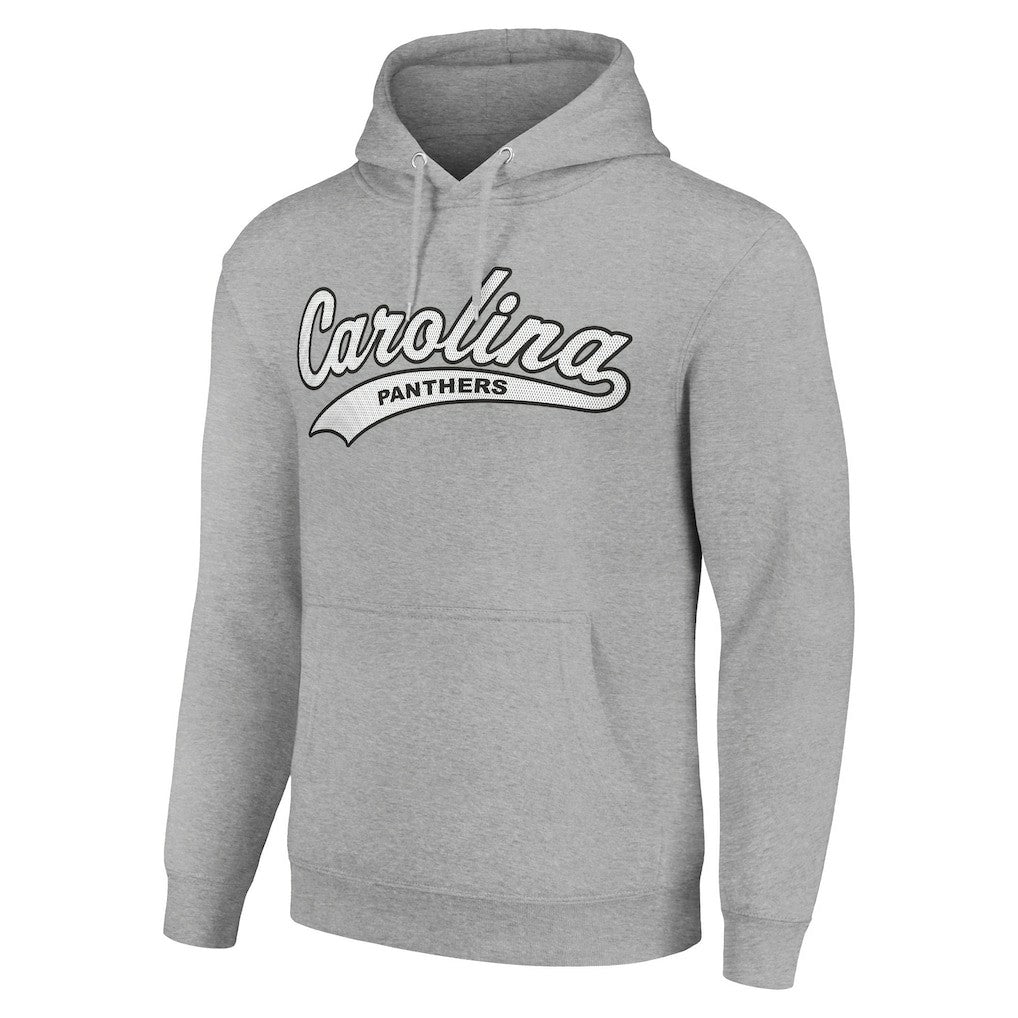Carolina Panthers Starter Unisex Tailsweep Pullover Hoodie - Heather Gray Hoodies