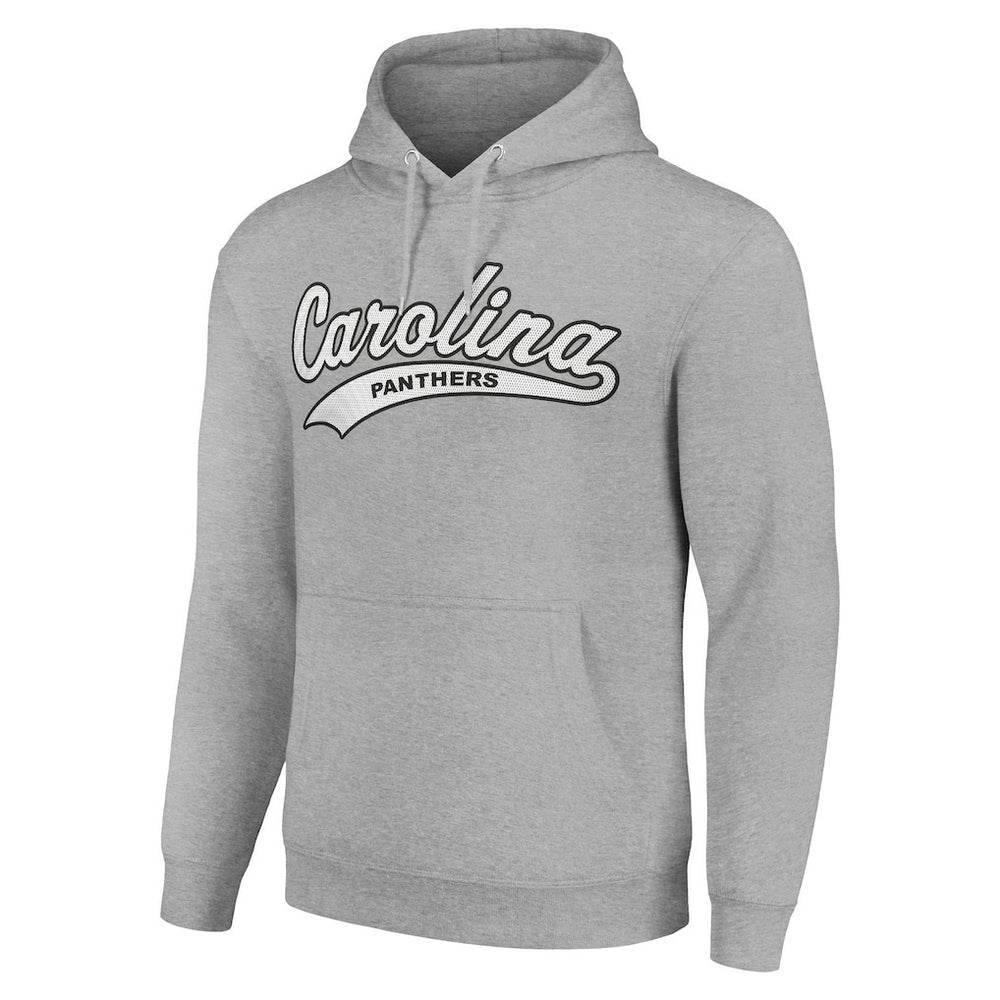 Carolina Panthers Starter Unisex Tailsweep Pullover Hoodie - Heather Gray Hoodies