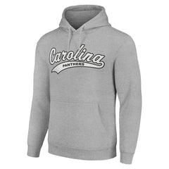 Carolina Panthers Starter Unisex Tailsweep Pullover Hoodie - Heather Gray Hoodies