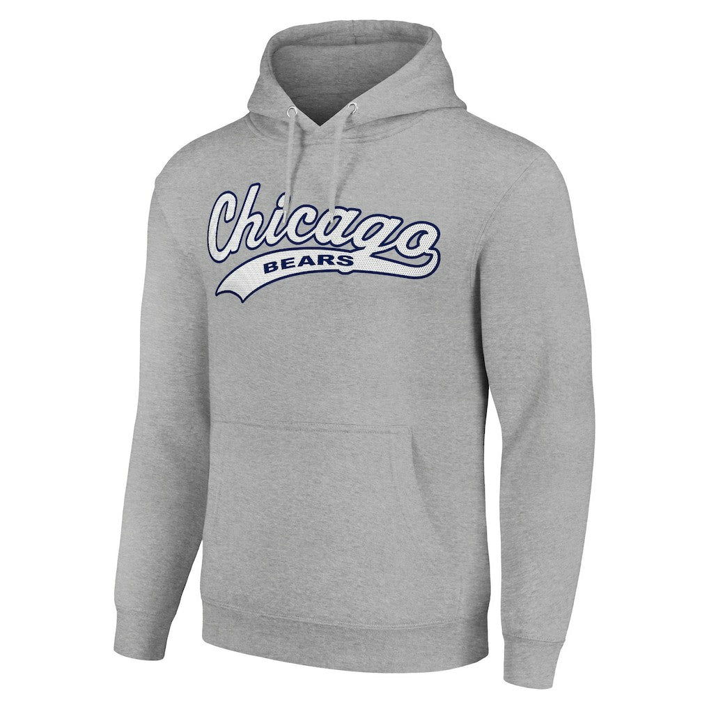 Chicago Bears Starter Unisex Tailsweep Pullover Hoodie - Heather Gray Hoodies