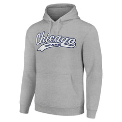 Chicago Bears Starter Unisex Tailsweep Pullover Hoodie - Heather Gray Hoodies