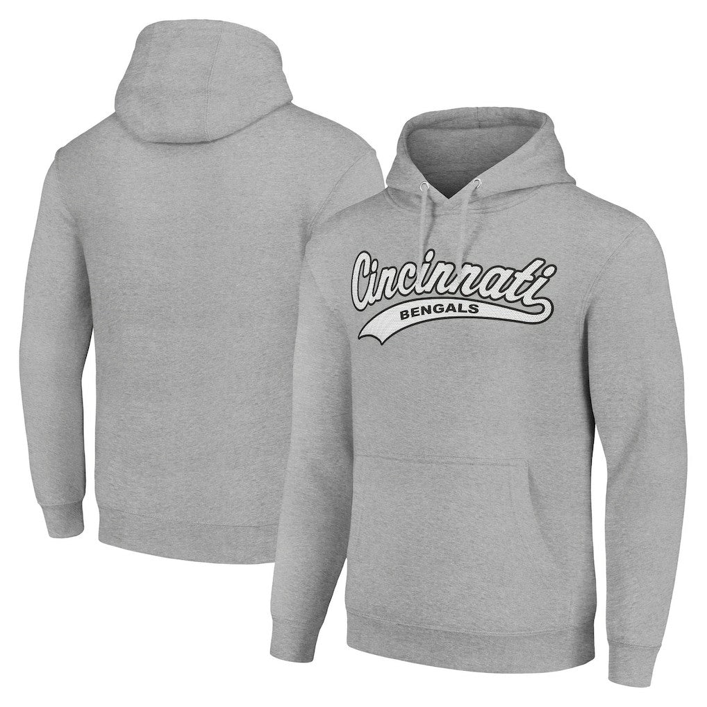Cincinnati Bengals Starter Unisex Tailsweep Pullover Hoodie - Heather Gray Hoodies