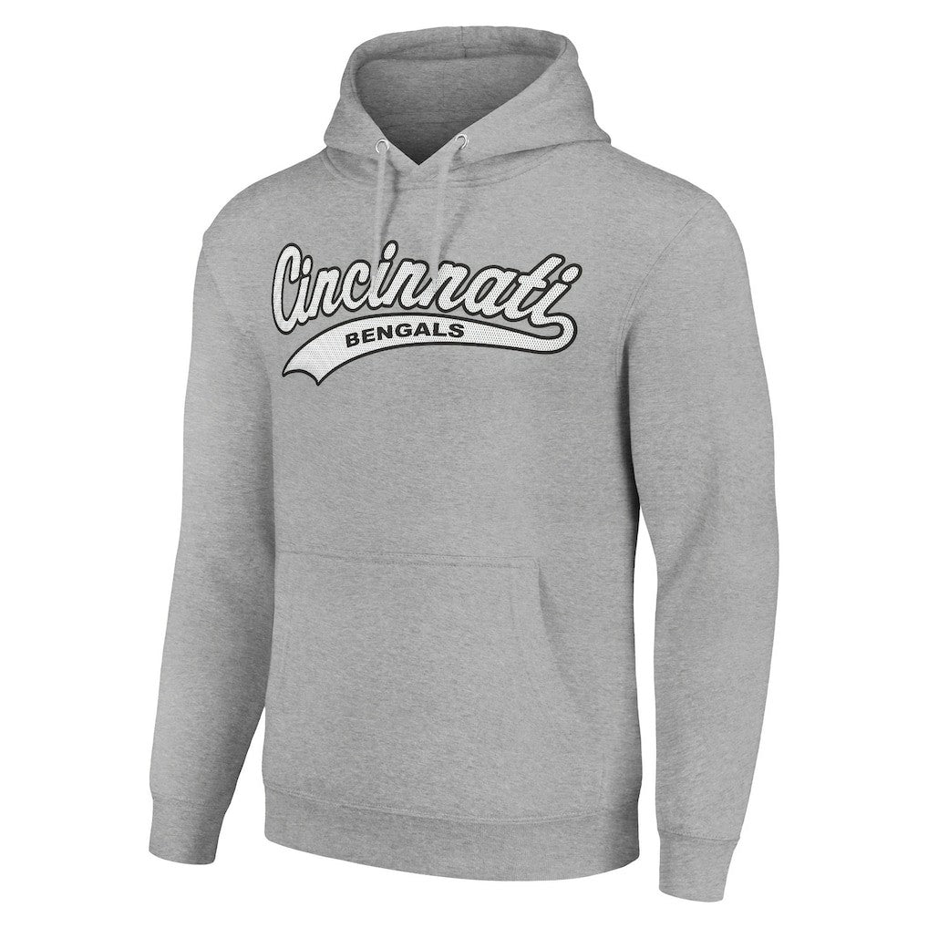 Cincinnati Bengals Starter Unisex Tailsweep Pullover Hoodie - Heather Gray Hoodies
