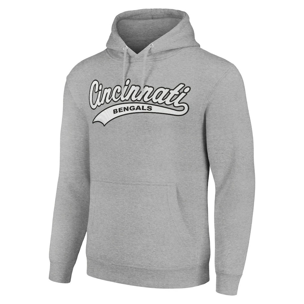 Cincinnati Bengals Starter Unisex Tailsweep Pullover Hoodie - Heather Gray Hoodies