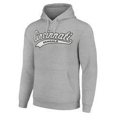Cincinnati Bengals Starter Unisex Tailsweep Pullover Hoodie - Heather Gray Hoodies