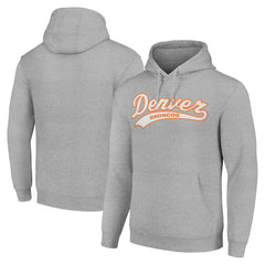 Denver Broncos Starter Unisex Tailsweep Pullover Hoodie - Heather Gray Hoodies