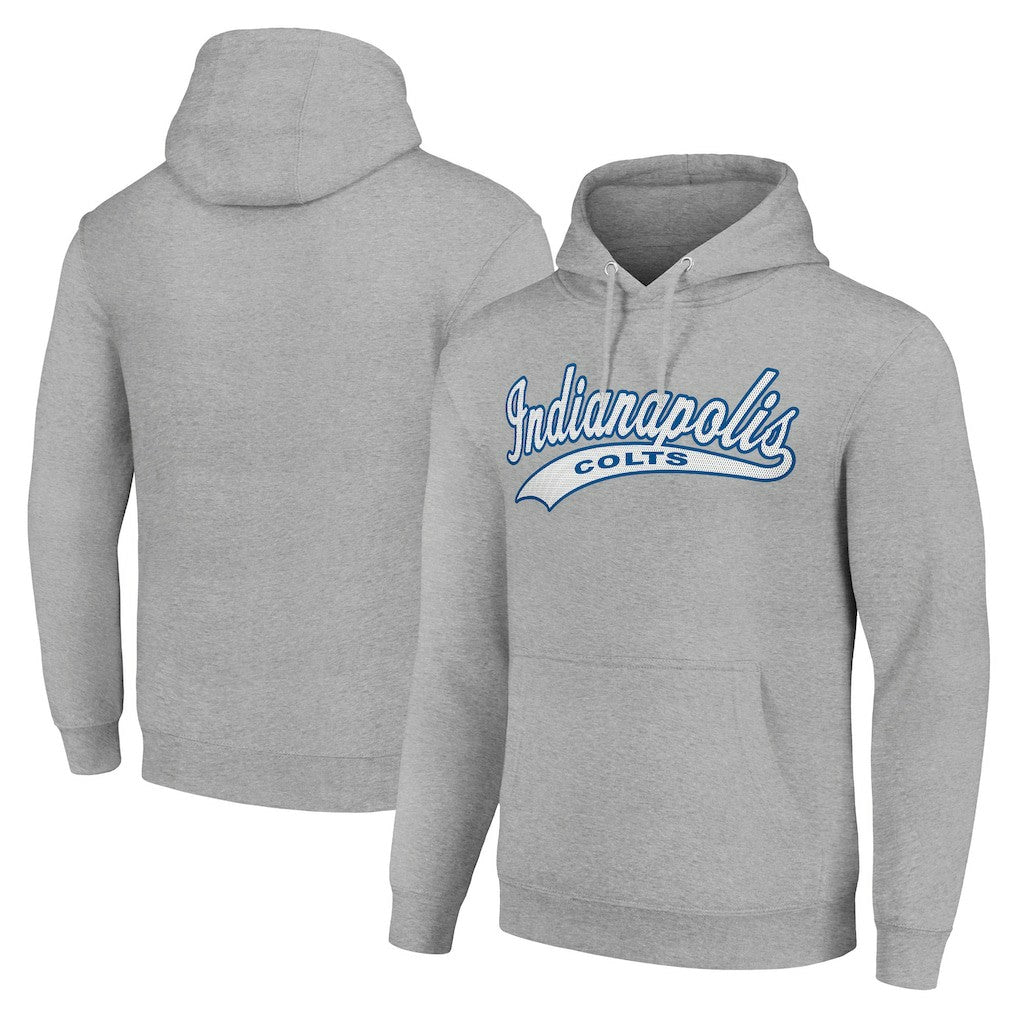 Indianapolis Colts Starter Unisex Tailsweep Pullover Hoodie - Heather Gray Hoodies