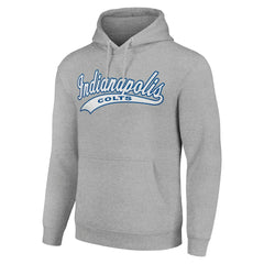 Indianapolis Colts Starter Unisex Tailsweep Pullover Hoodie - Heather Gray Hoodies