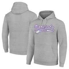 Minnesota Vikings Starter Unisex Tailsweep Pullover Hoodie - Heather Gray Hoodies