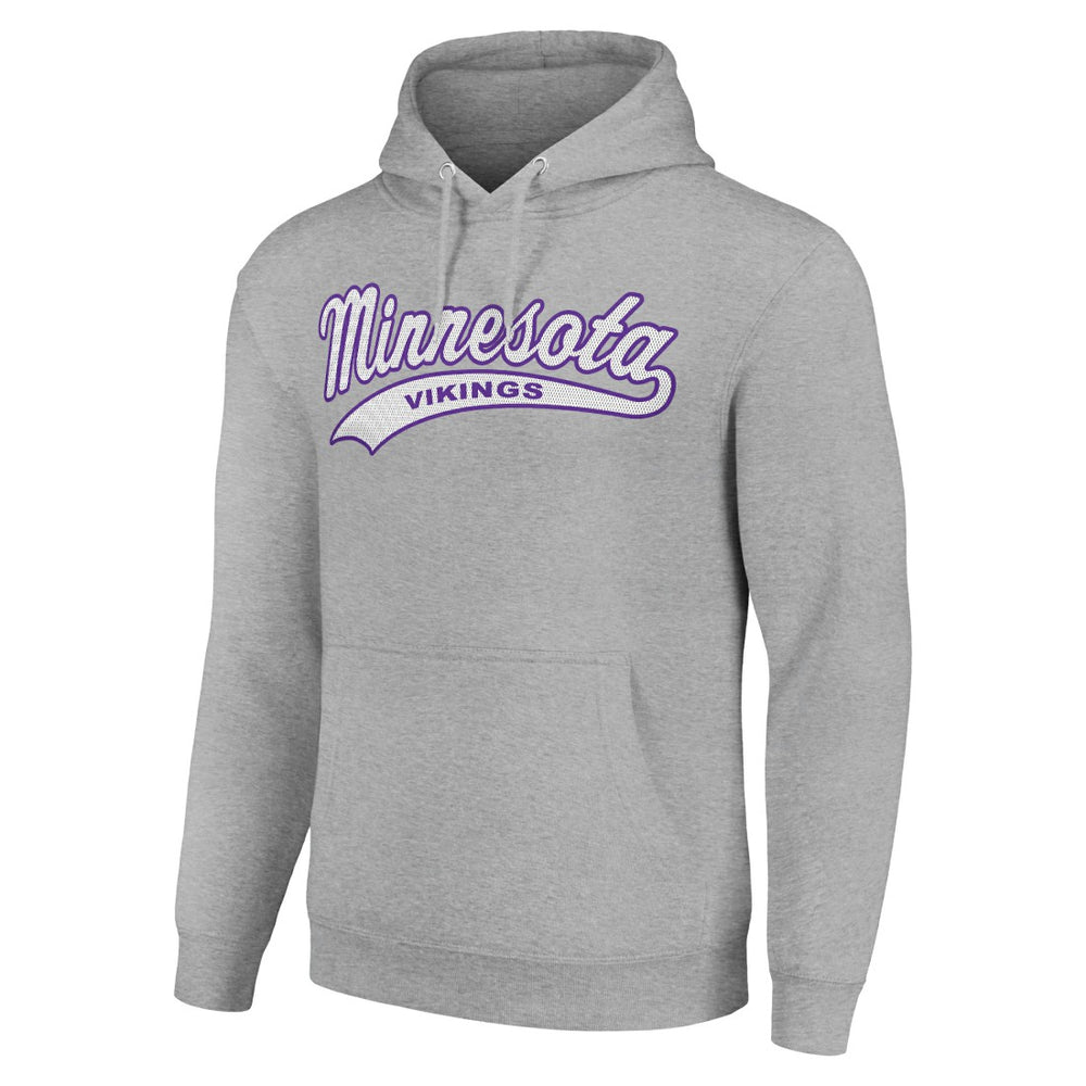 Minnesota Vikings Starter Unisex Tailsweep Pullover Hoodie - Heather Gray Hoodies