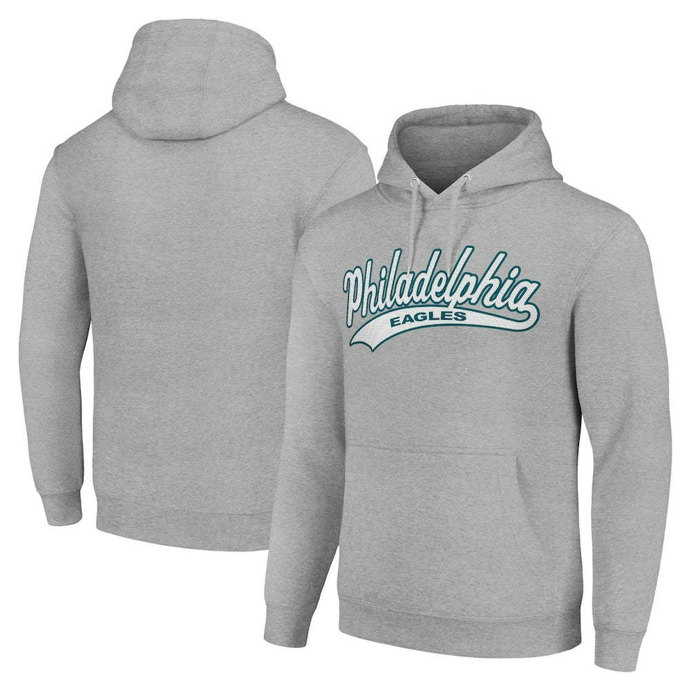 Philadelphia Eagles Starter Unisex Tailsweep Pullover Hoodie - Heather Gray Hoodies