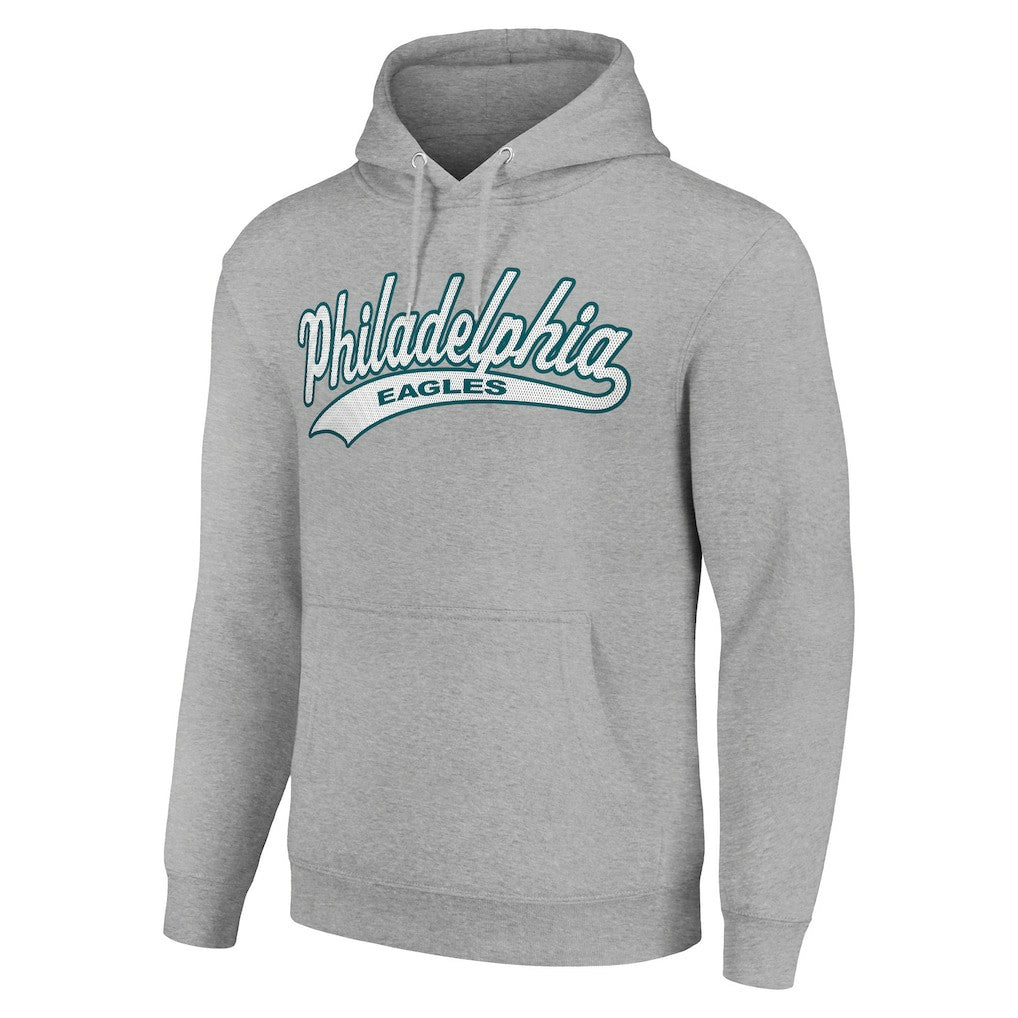 Philadelphia Eagles Starter Unisex Tailsweep Pullover Hoodie - Heather Gray Hoodies